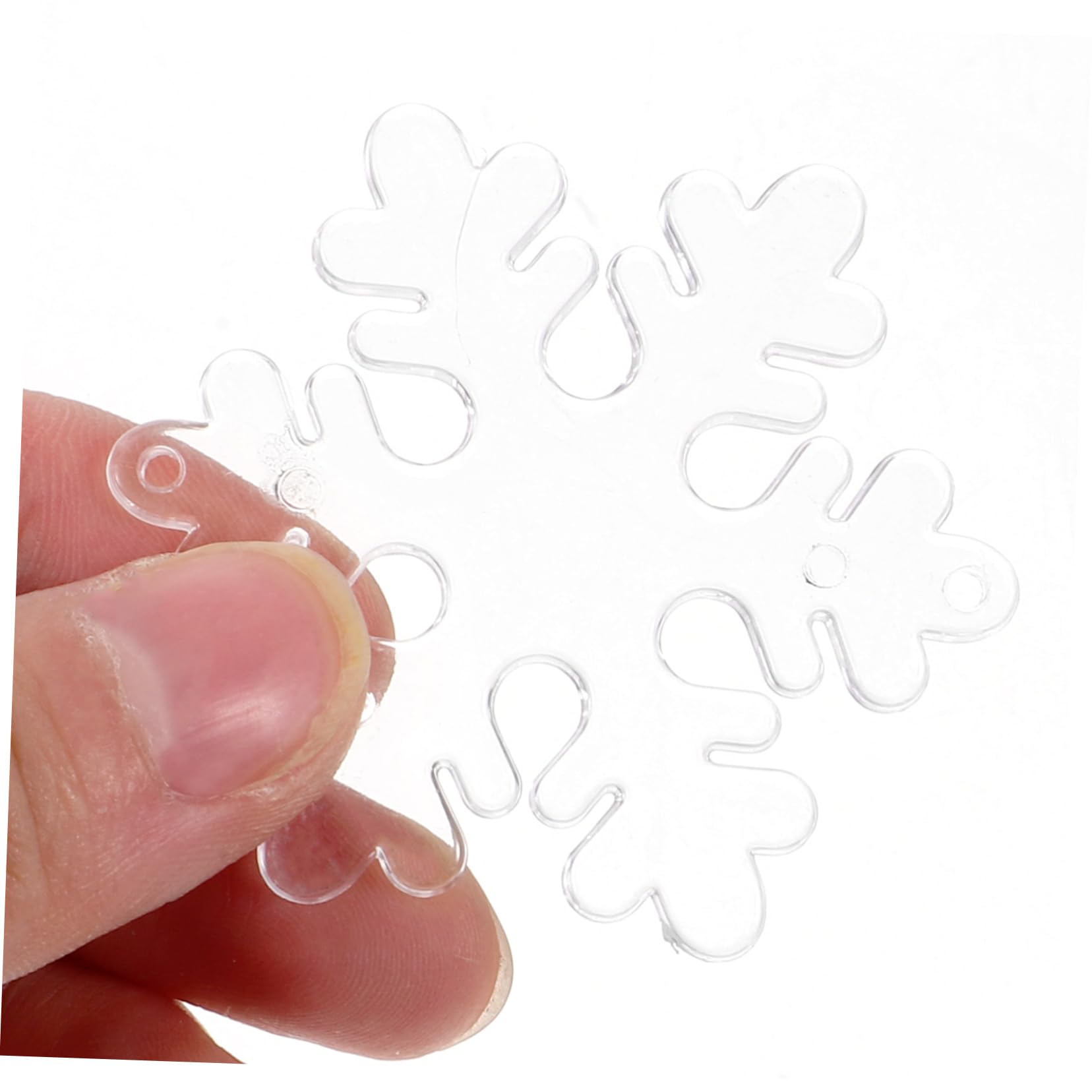PRETYZOOM 300 STK transparente Schneeflocke winterdeko Weihnachts Party Weihnachtsschneeflockenverzierungen hängende Bunte Schneeflocke Weihnachtsschneeflocke- Weihnachtsbaum