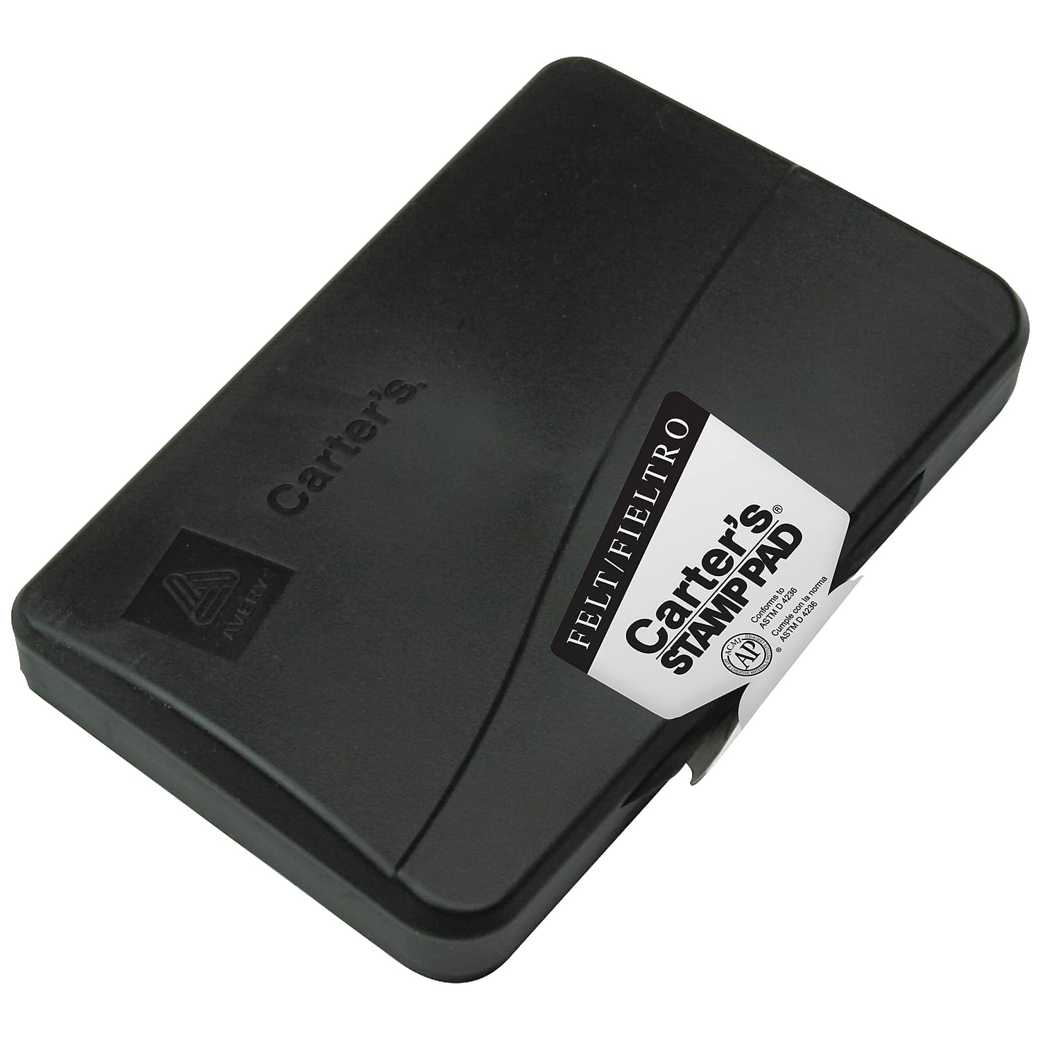 Carter's 21082 Felt Stamp Pad,Size 2, 3-1/4-Inch x6-1/4-Inch, Black Ink
