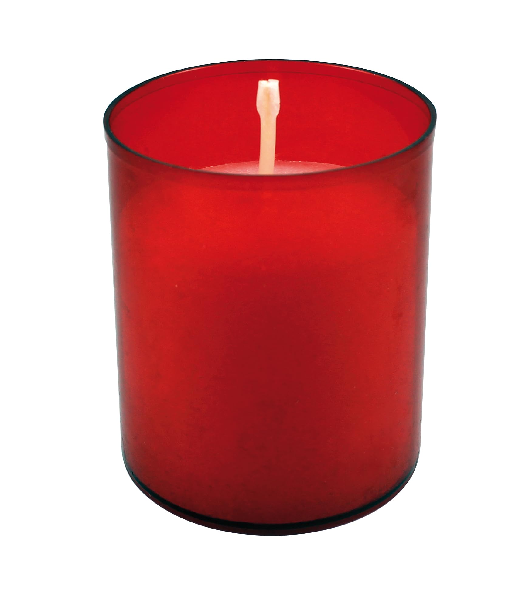 Cereria de Giorgio liturgico Lumino votivo, Cera, Rojo, 5.9 x 4.8 x 5.9 cm, 4 Unidad