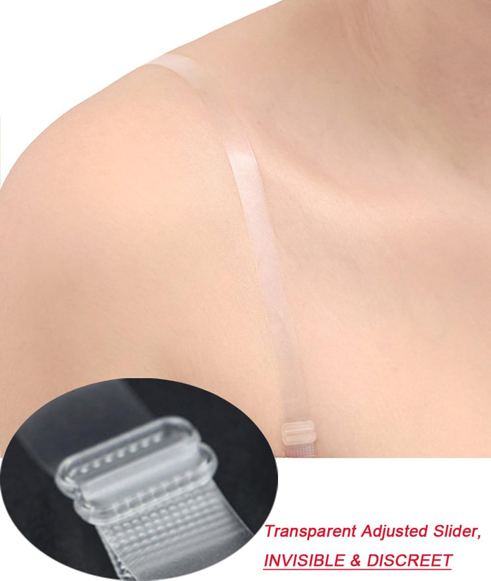 Transparent bra straps with metal hooks Clearance