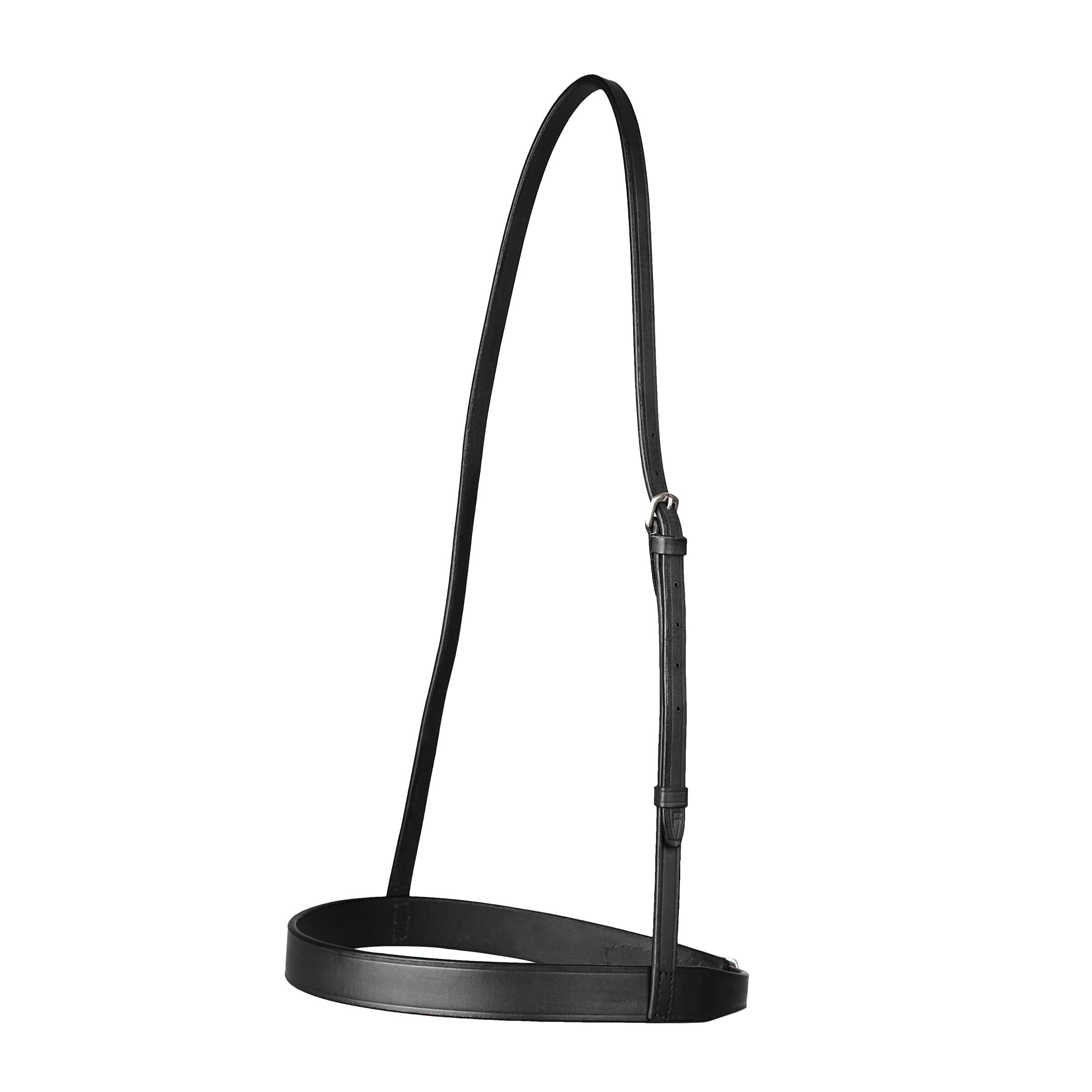 Dublin Flat Cavesson Noseband, Black, Pony