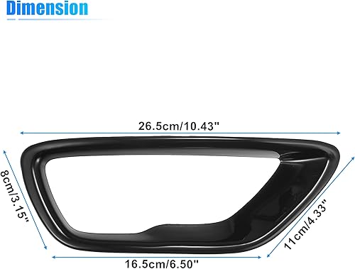 Miniatura 7 de X AUTOHAUX 1 par de luces antiniebla delanteras para Jeep Grand Cherokee 2018-2021 reemplazo de marco de lámpara antiniebla, color negro