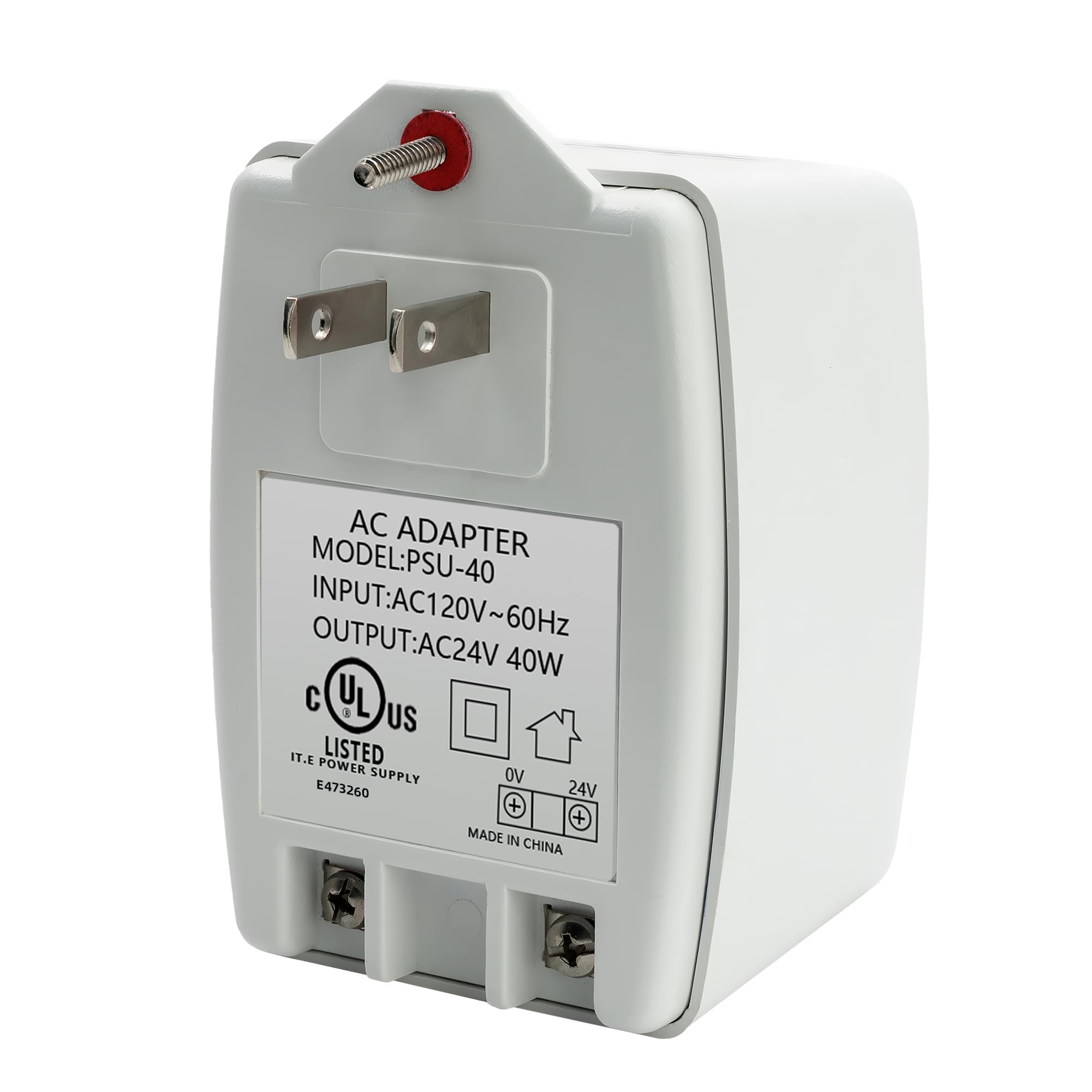 24V 40VA Plug-in Transformer, AC Power Supply Adapter with PTC
