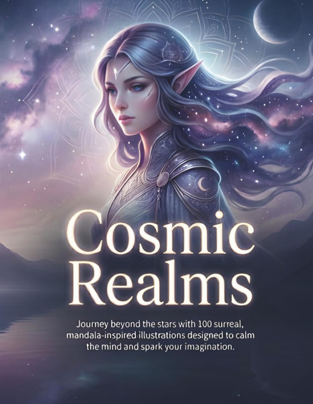 Cosmic Realms: 100 surreal, mandala-inspired illustrations designed to calm the mind and spark your imagination