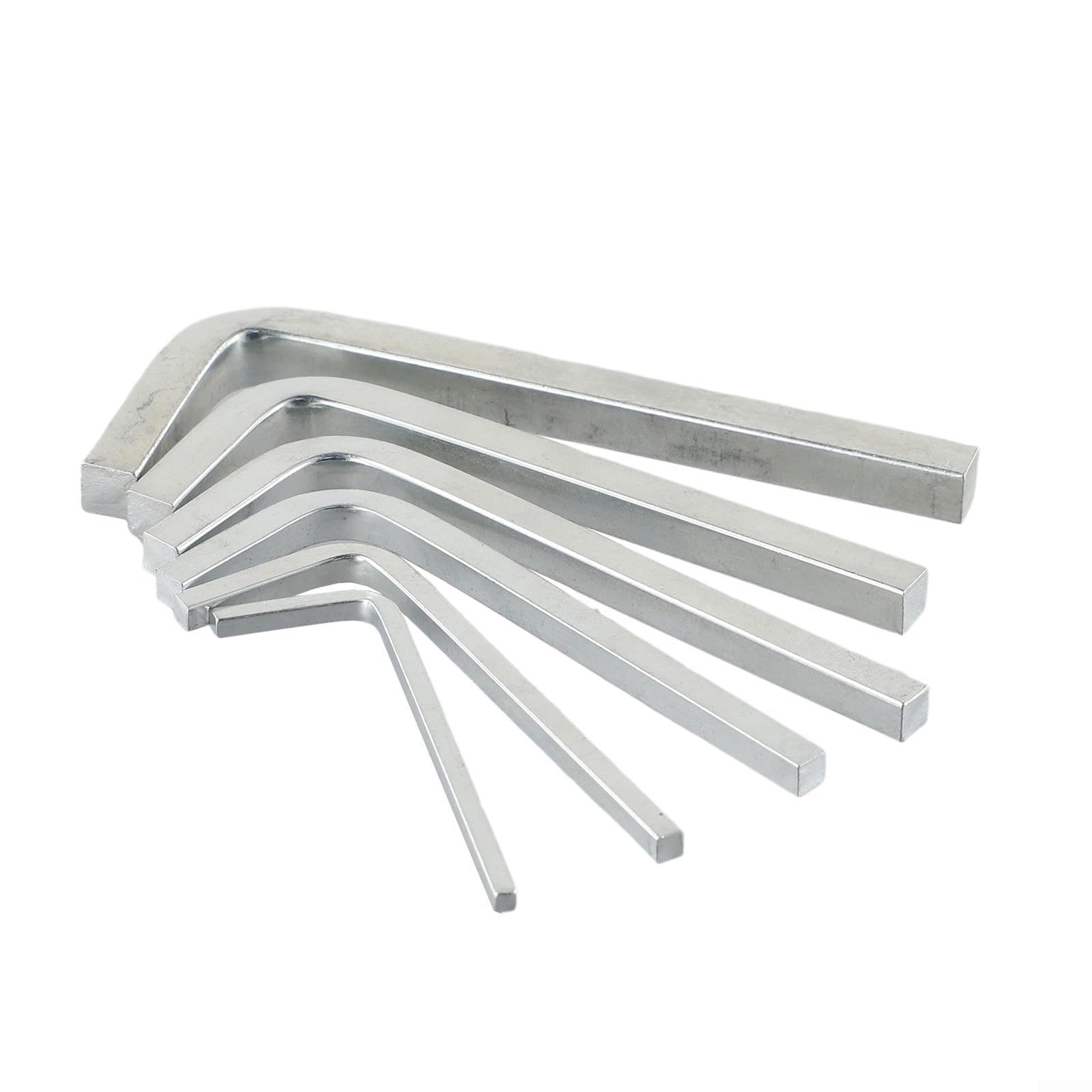 Square Head Wrenches L Shape Square Key Set Of 6Pcs, Suitable For Tightening Square Screws, Silver
