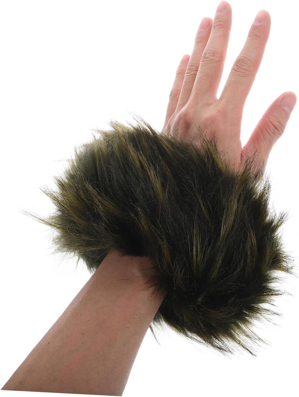 Beavorty 1Pair Faux Fur Arm Warmers for Women Elegant Fingerless Wrist Warmers with Stylish Daily Use for Parties Casual Wear and Outdoor Activities