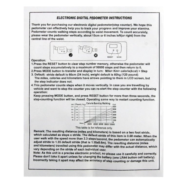 ELBME® Multifunction Digital Electronic Pedometer Step Counter - Image 6 thumbnail