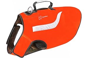 Coodeo Premium Dog Hunting Vest, Reversible Orange and Camouflage