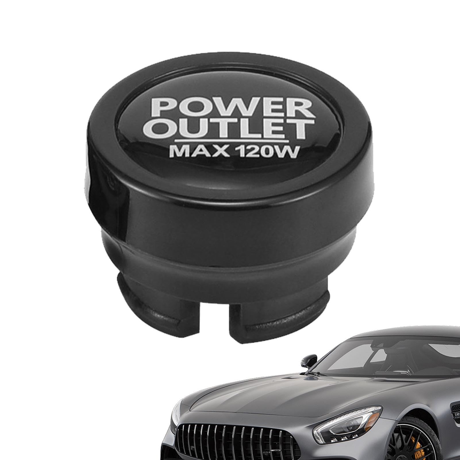 Metal Car Ci garette Plug Cover, Dustproof Waterproof Cig arette Cover Cap Port Outlet Socket Cover Cap | Cig arette Socket Lid