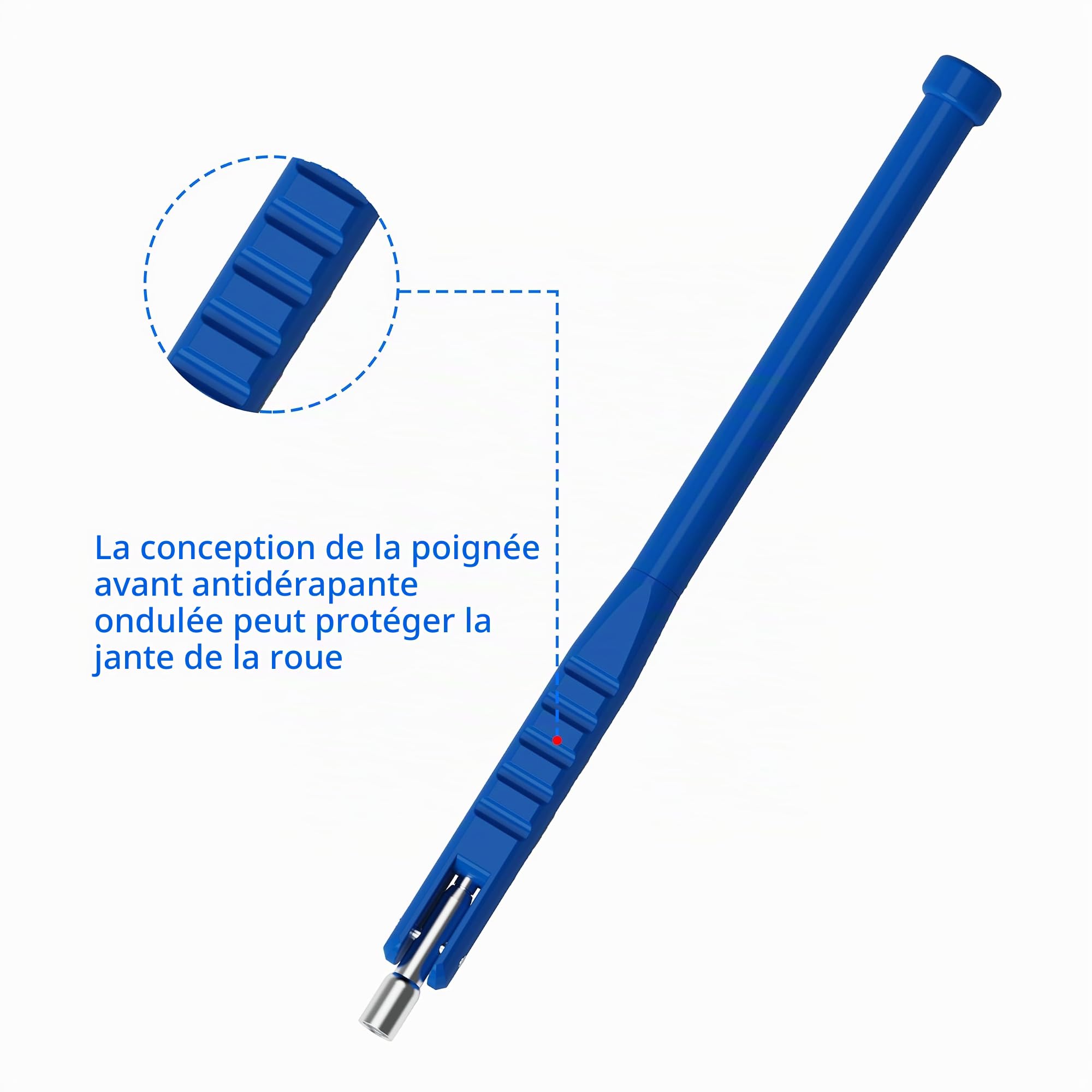 HT-241B Extracteur de Valve de Pneu, Outil d'installation d'extracteur de Tige de Valve, Bleu