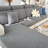 MINGPINHUIUS Sofa Sitzkissenbezug Stretch Sofabezug, Universal Elastisch Sofa Seat Cover, rutschfest Sofa Überzug Schonbezug für Sofakissen L-Förmig Chaiselongue Möbelschutz