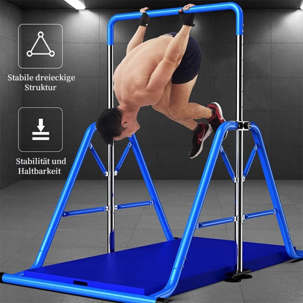 Gymnastikstange Klimmzugstange Barren-Gymnastik Hängestange Training Klappbar Tragkraft 200 kg Fitness Heimgebrauch Multifunktional Outdoor Indoor 7-Stufige Höhenverstellung