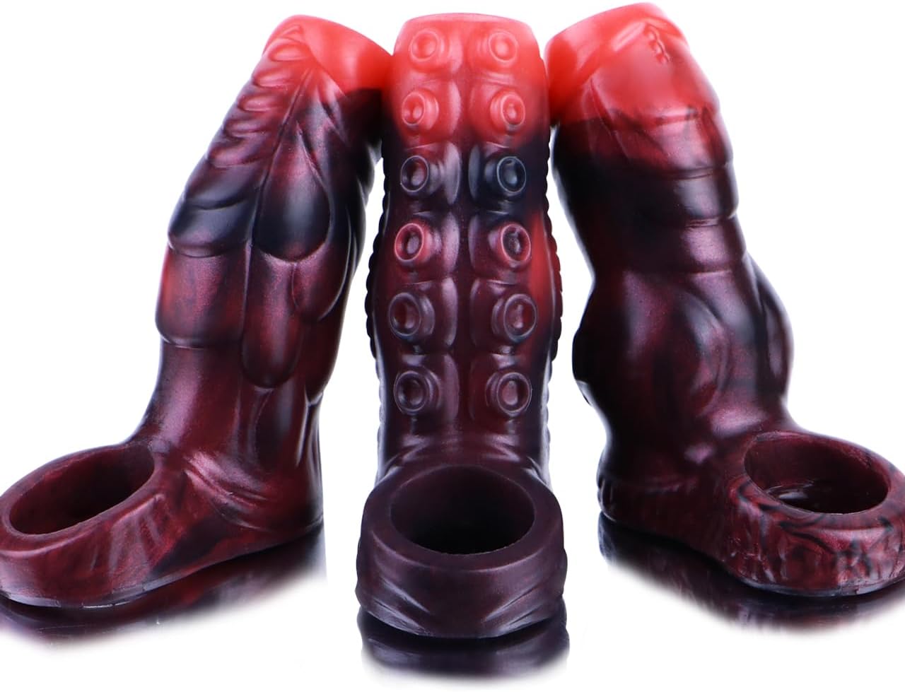 S Size Penis Sleeves Selection, NNSX Classical Fantasy Extenders, 3 in 1 Sexual Enhancements Device, Sex Toy for Tighten, Thicken, Prolonged and Cosplay Sex Game
