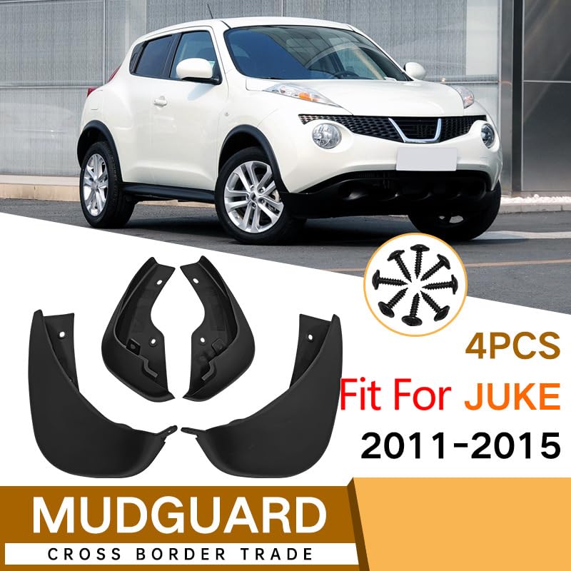 4 Stks Auto Spatlappen voor Nissan Juke 2011-2016, Splash Guard Fender