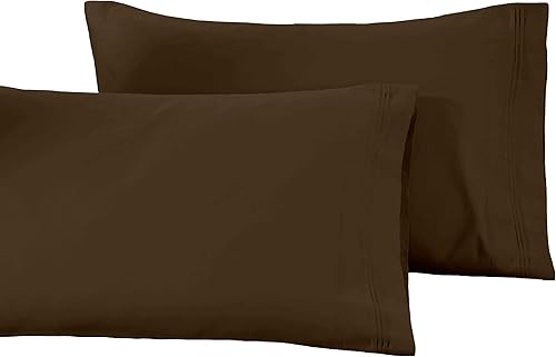 Vista 23 de Superior Juego de funda de almohada de algodón egipcio de 1500 hilos, color rosa empolvado Rosa empolvada