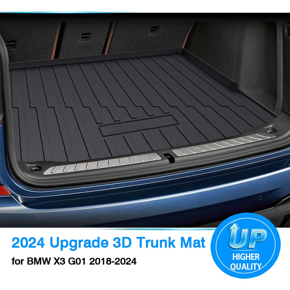 Powerty Trunk Mat All Weather TPO Rear Cargo Liner for BMW G01 X3 2018 2019 2020