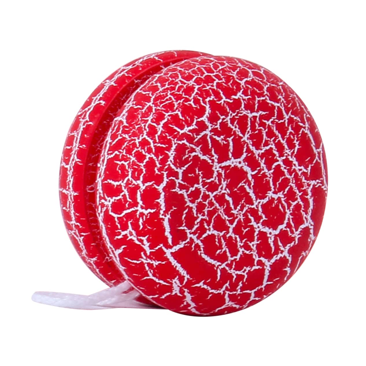 BESPORTBLE 1pc Wooden Yoyo for Boys and Girls Small Yoyo for Toddler Boys and Girls Toy Colorful Crack Design