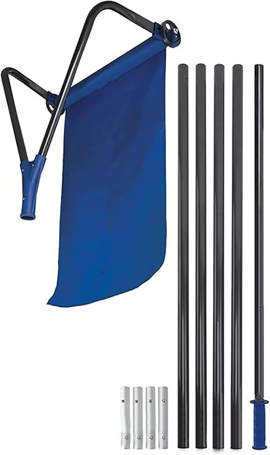 Snow Shovels Snow Roof Rake, 5-20Ft Extendable Snow Rake for Roof, 5-Section Aluminum Adjustable Pole with Anti-Skid Handle, Roof Snow Rake Removal Tool Fast Cleaning for Snow Leaves Debris