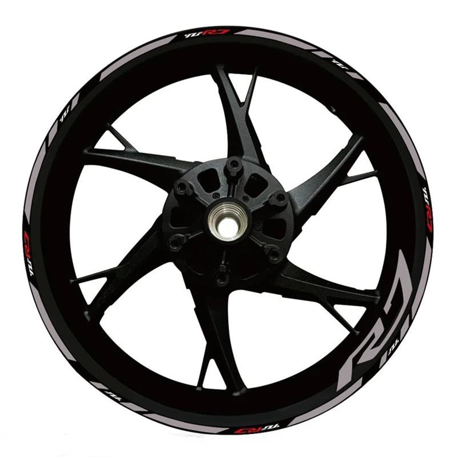 Stickers Motorcycle Wheel Stickers Night Reflective Decorative Rim for Yamaha YZFR7 YZF R7(Style 4)