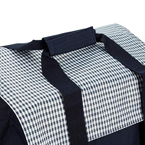 Andersen Sondermodell Einkaufstrolley Royal mit 3-Speichenrad 25 cm und Einkaufstasche Milla blau – Bild 7