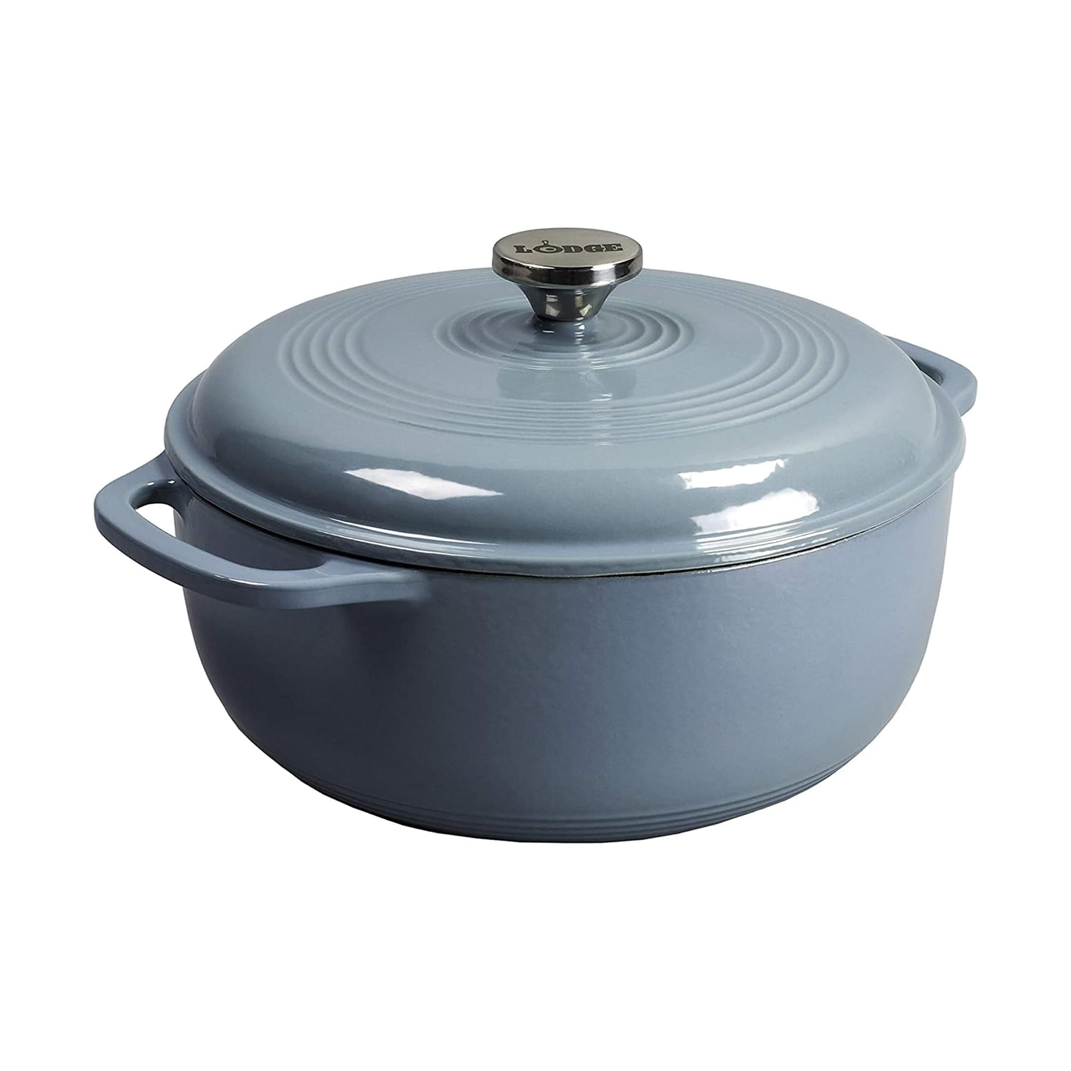 Lodge Faitout, braisière en fonte émaillée, 7,5 l, Bleu orage