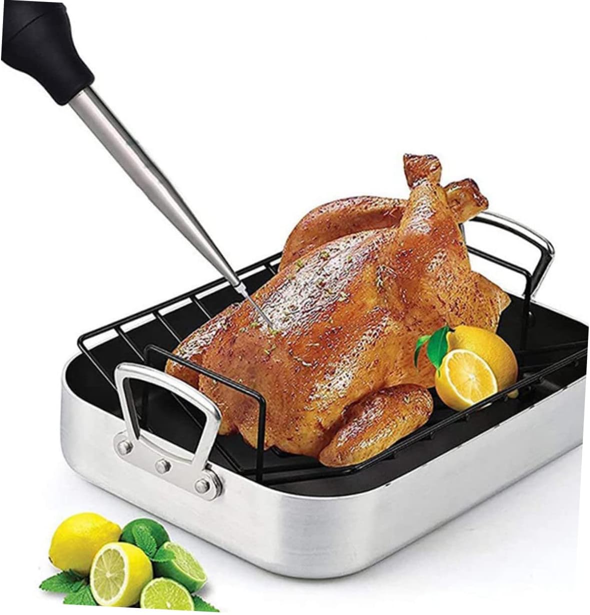 PRETYZOOM Turkey Injector and Baster Syringe Set Seasoning Tool for Barbecue Kitchen Meat Injector for Outdoor Activities