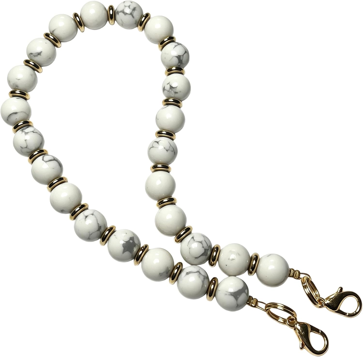 Natural Stone Phone Charm, Healing Beaded Cellphone Wrist Strap Lanyard, Camera Chain Keychain Decor