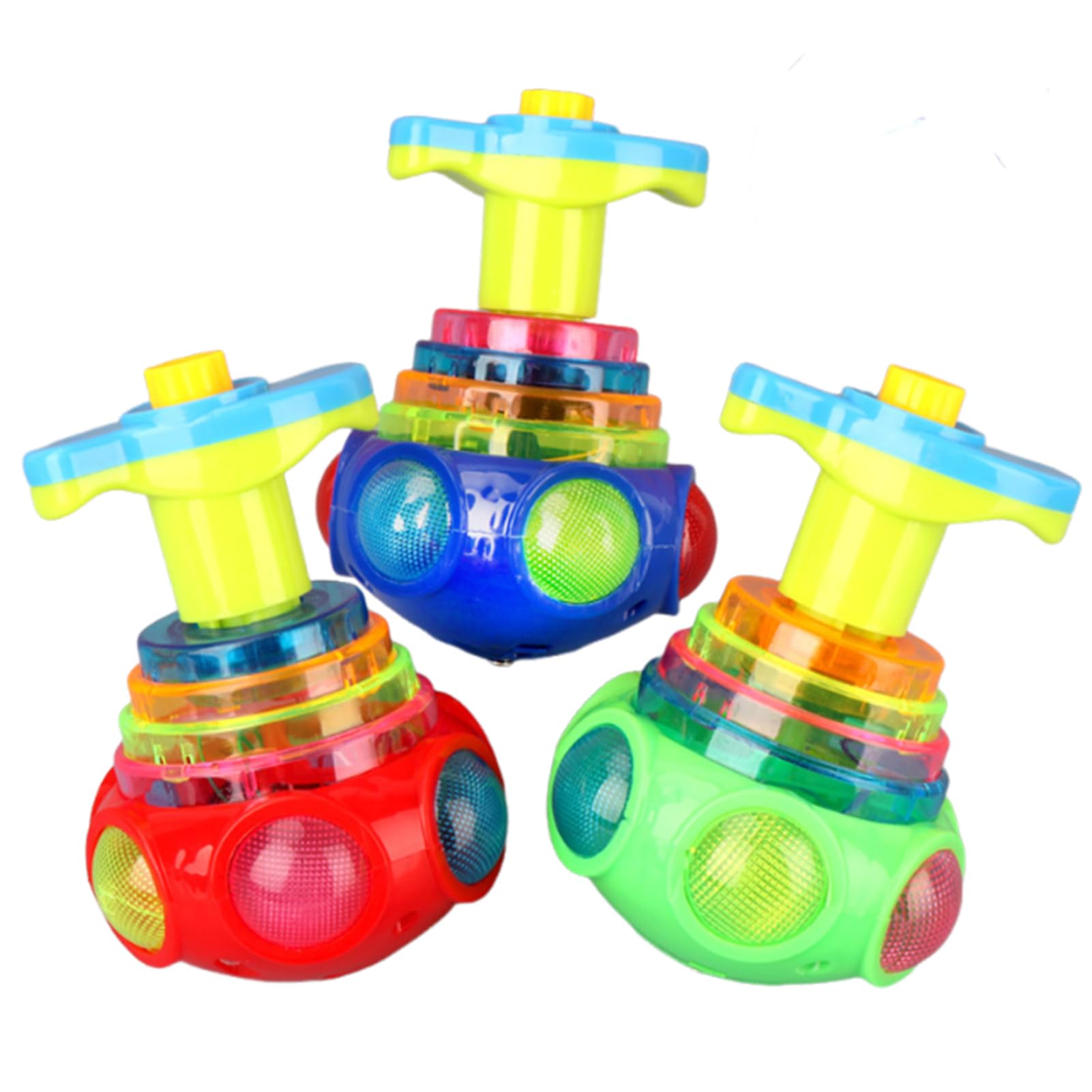 RCGOFOLLOW Gyroscope Toy Attention Autisms Bucket Toys Light Up Spinnings Top With Exciting Music Effect For Kids Fun Spinnings Toys For Autisms Tops Kids