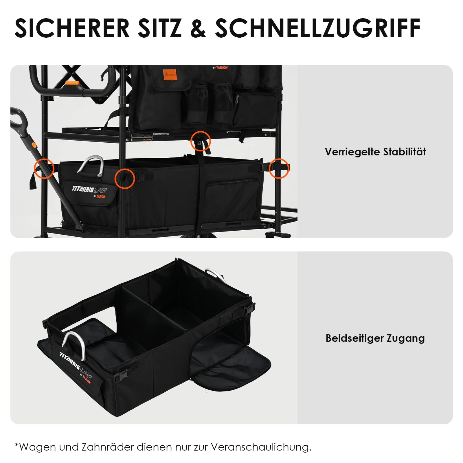 TARION Titanrig Cart Kamerawagen Aufbewahrungsbox: Kamerawagen Filmwagen Fotowagen Zubehör für Video Fotografen Filmemacher