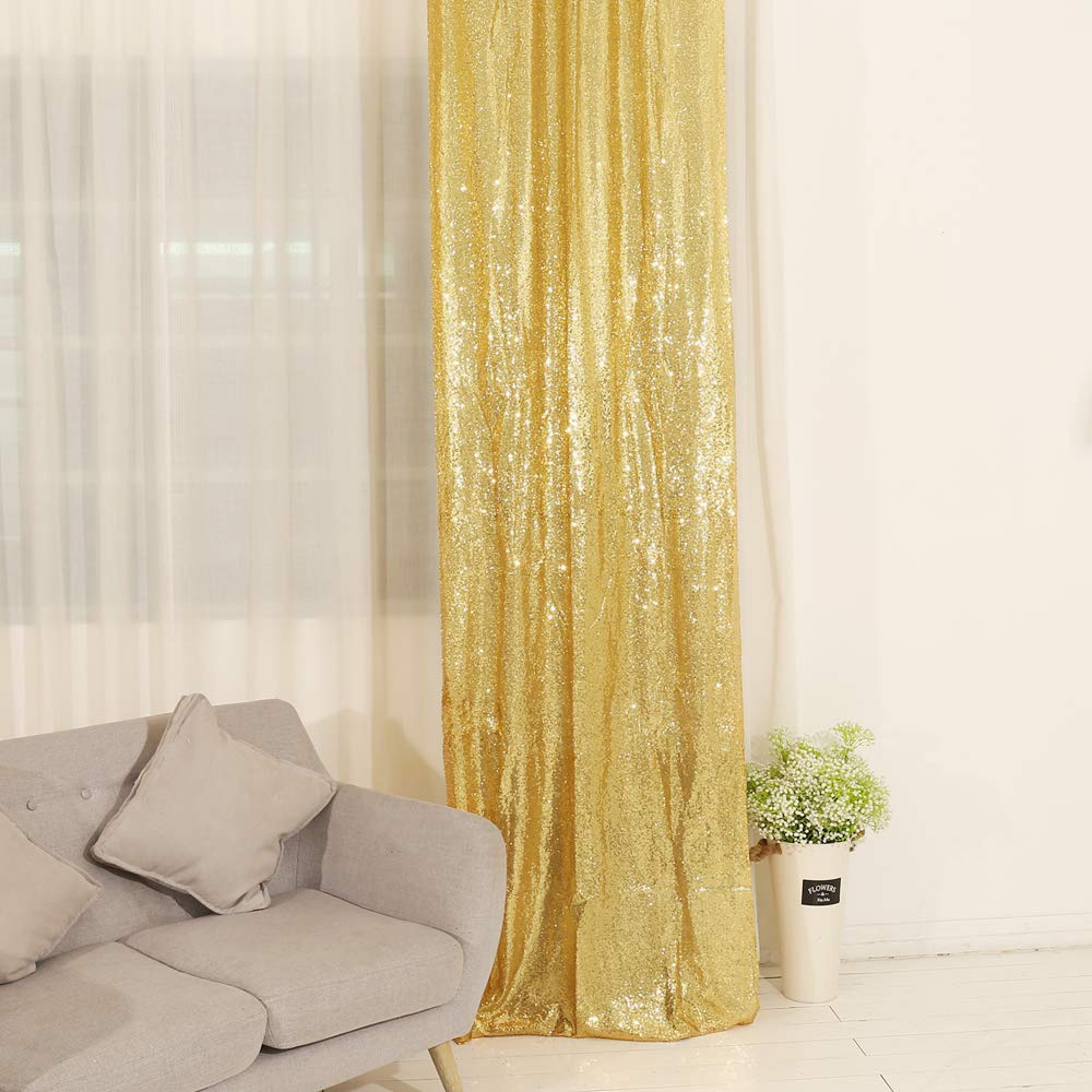 Gold Sequin Curtains Curtains & Drapes 2023