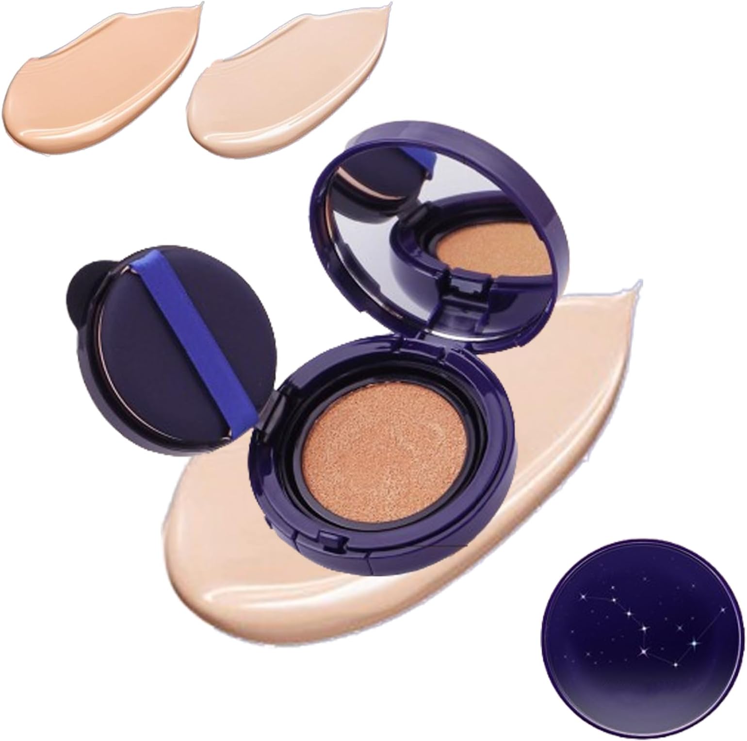 Evanesce Soft Matte Cream Concealer- Full Coverage, Long Lasting Moisturizing Lightweight for Dark Skin (1# -ivory white)