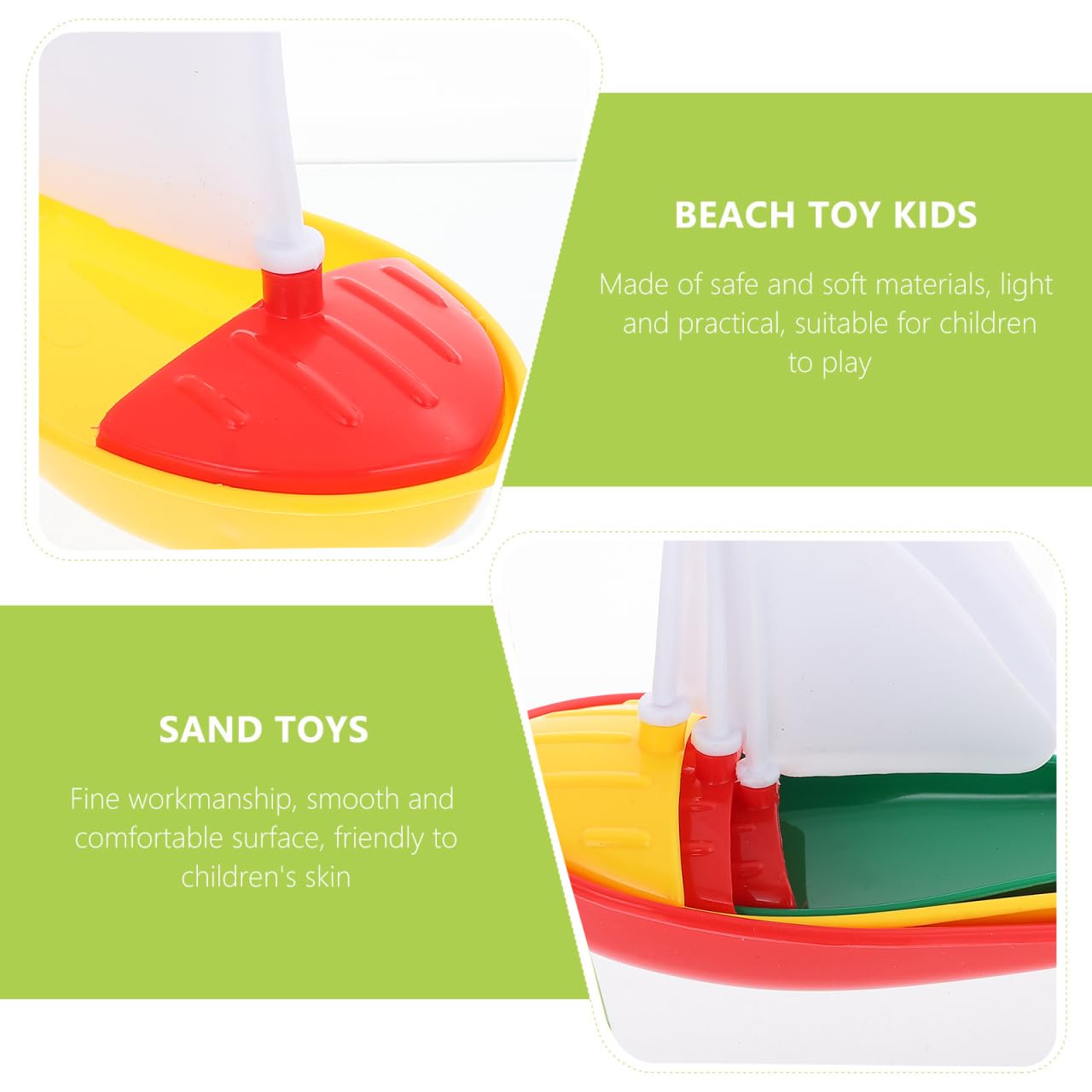 ifundom 3PCS Mini Sailing Boat Toys for Kids Bath Play Set Floating Water Sailboats for Toddlers Educational Plastic Kids Bath Toys for Bathtime Fun - Image 3