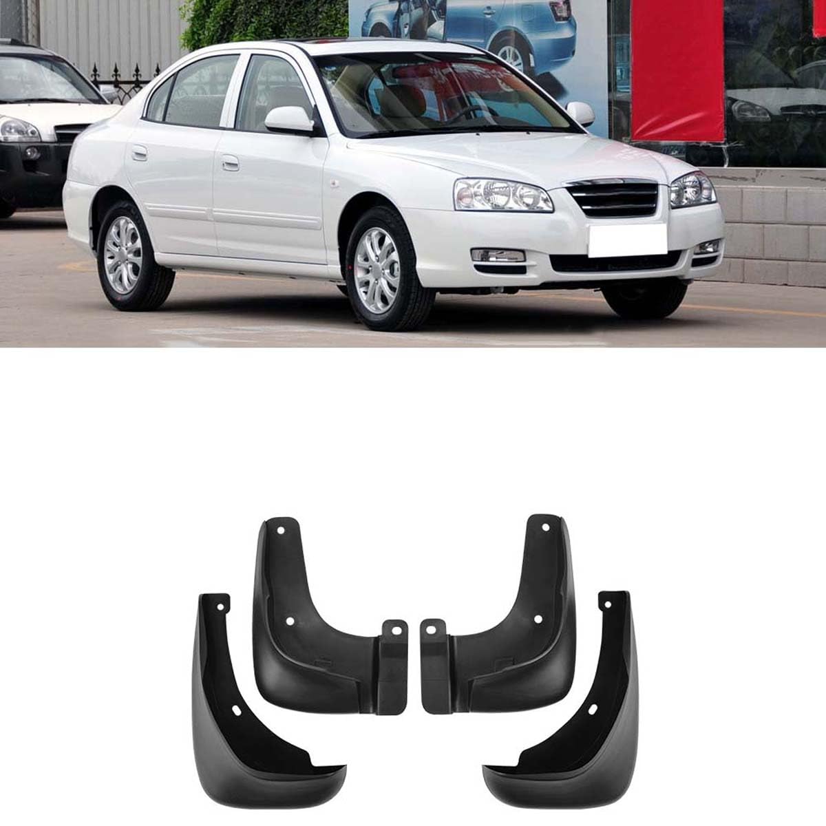 Garde-boue pour auto Hyundai Elantra accessoires carrosserie noir