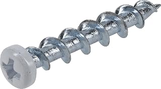 Hillman Borefast Drywall Anchors 75-Pack: Self-Drilling, Holds 50 lbs Drywall & 200 lbs Concrete, 1-1/2" White Pan Head