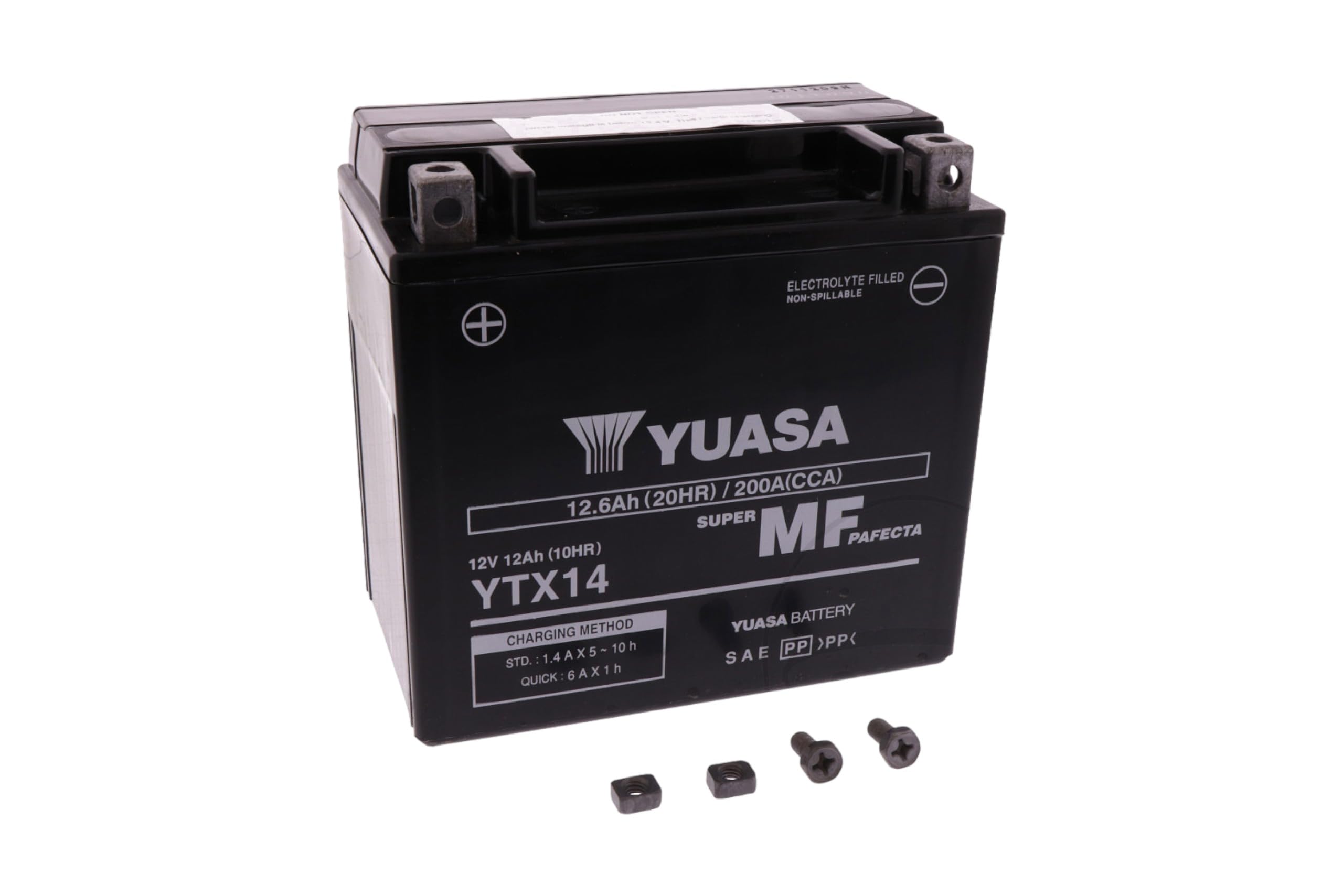 Yuasa batteria yuasa ytx14 precaricata sigillata batteria moto convenzionale 12 v capacità affidabile resistente vibrazioni
