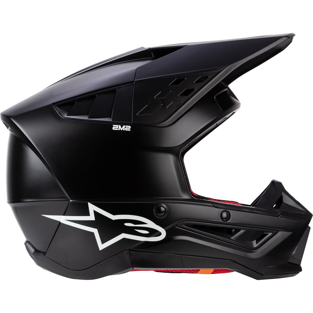 Casco Alpinestars S-M5 Solid 2024 Para Motocross - Negro Mate, Talla M (57-58 Cm)