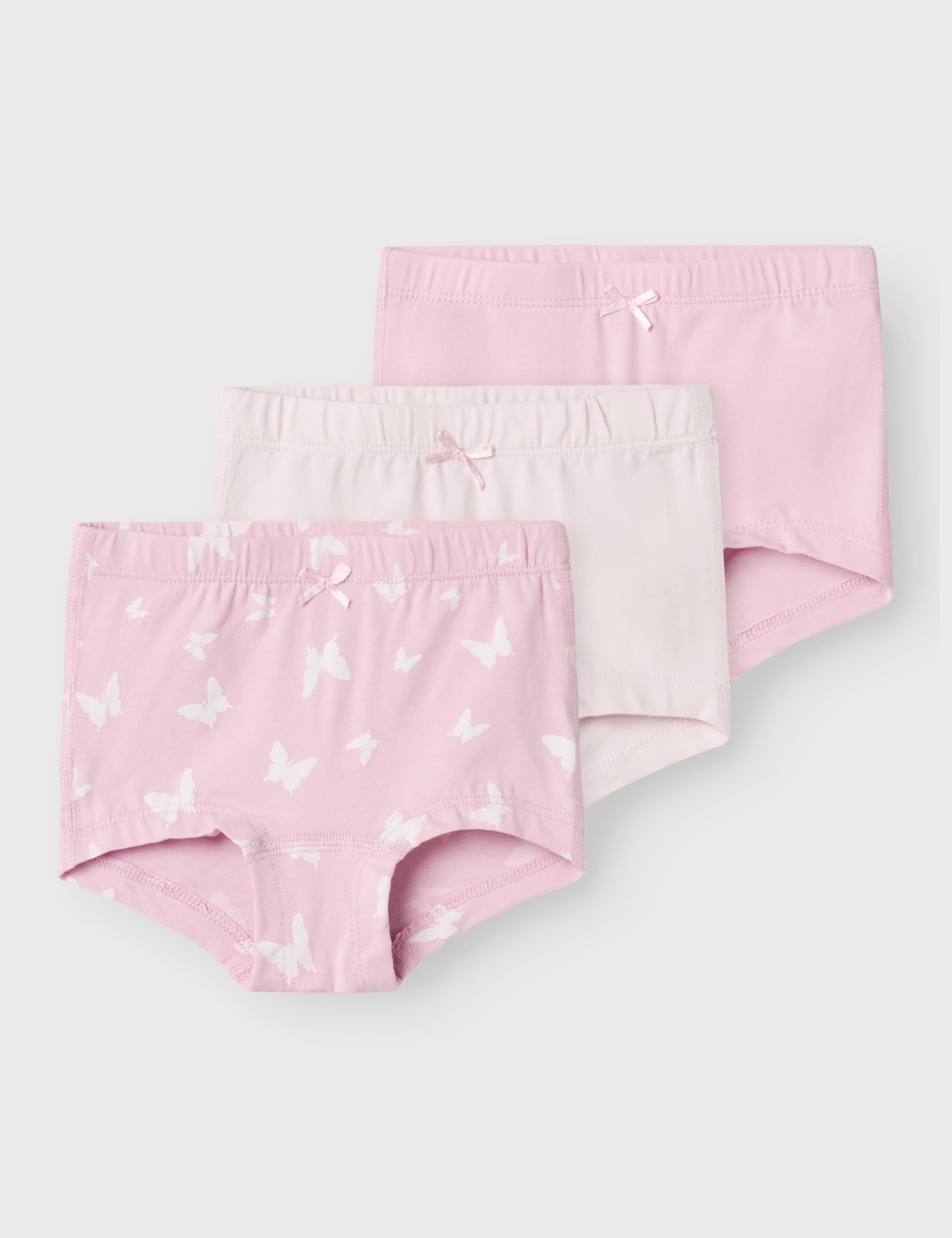 NAME IT Majtki Dziewczynki Nmftights 3p Pink Butterfly Noos