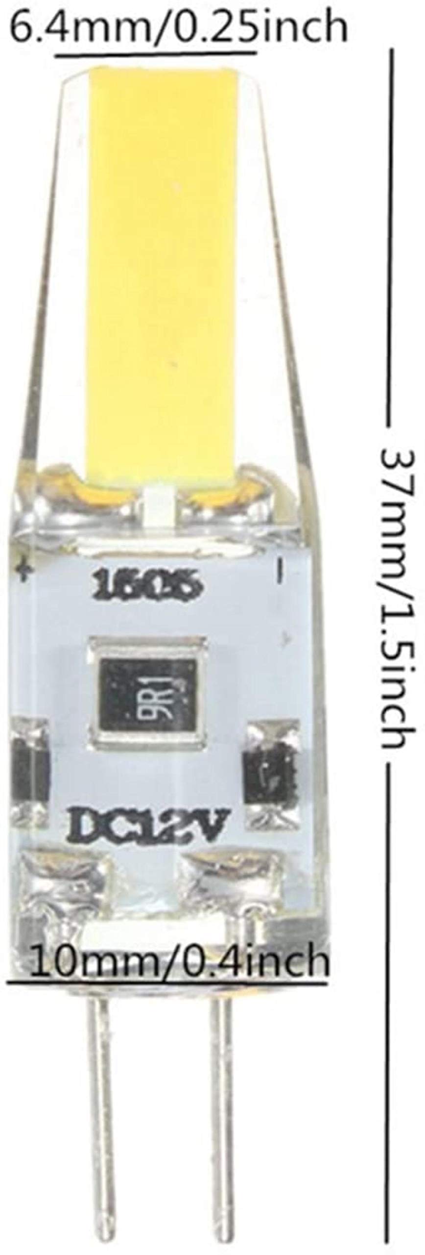 G4 GU4 LED-Lampen LED-Lampen-Korn-Plug-Birnen-Pin Kleine Birne Wechselstrom DC 12V Universeller (Color : AC12V)