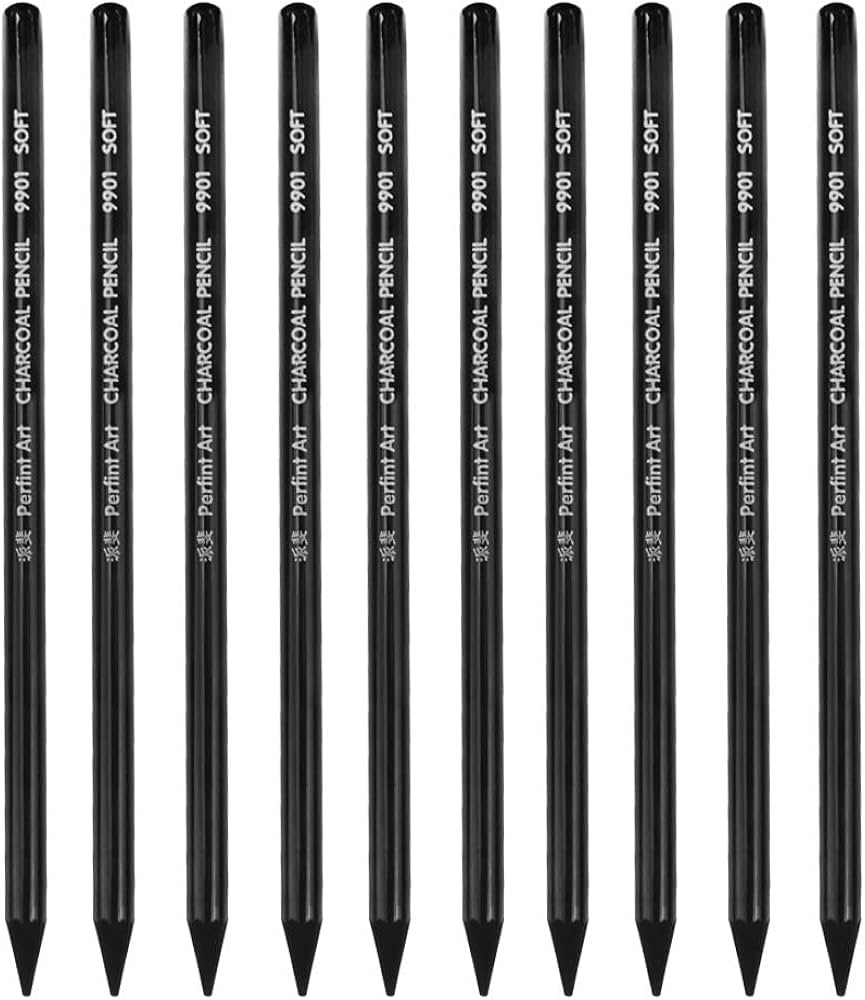 Amazon.co.jp: スケッチ鉛筆 デッサン鉛筆 10点セット 素描 木炭