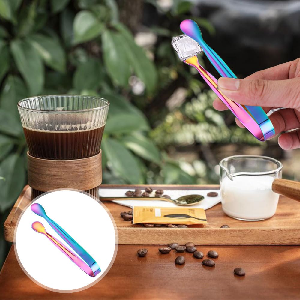 10 Pinze Per Zucchero E Ghiaccio In Acciaio Inox | Oro | Per Bar, Feste E Cucina