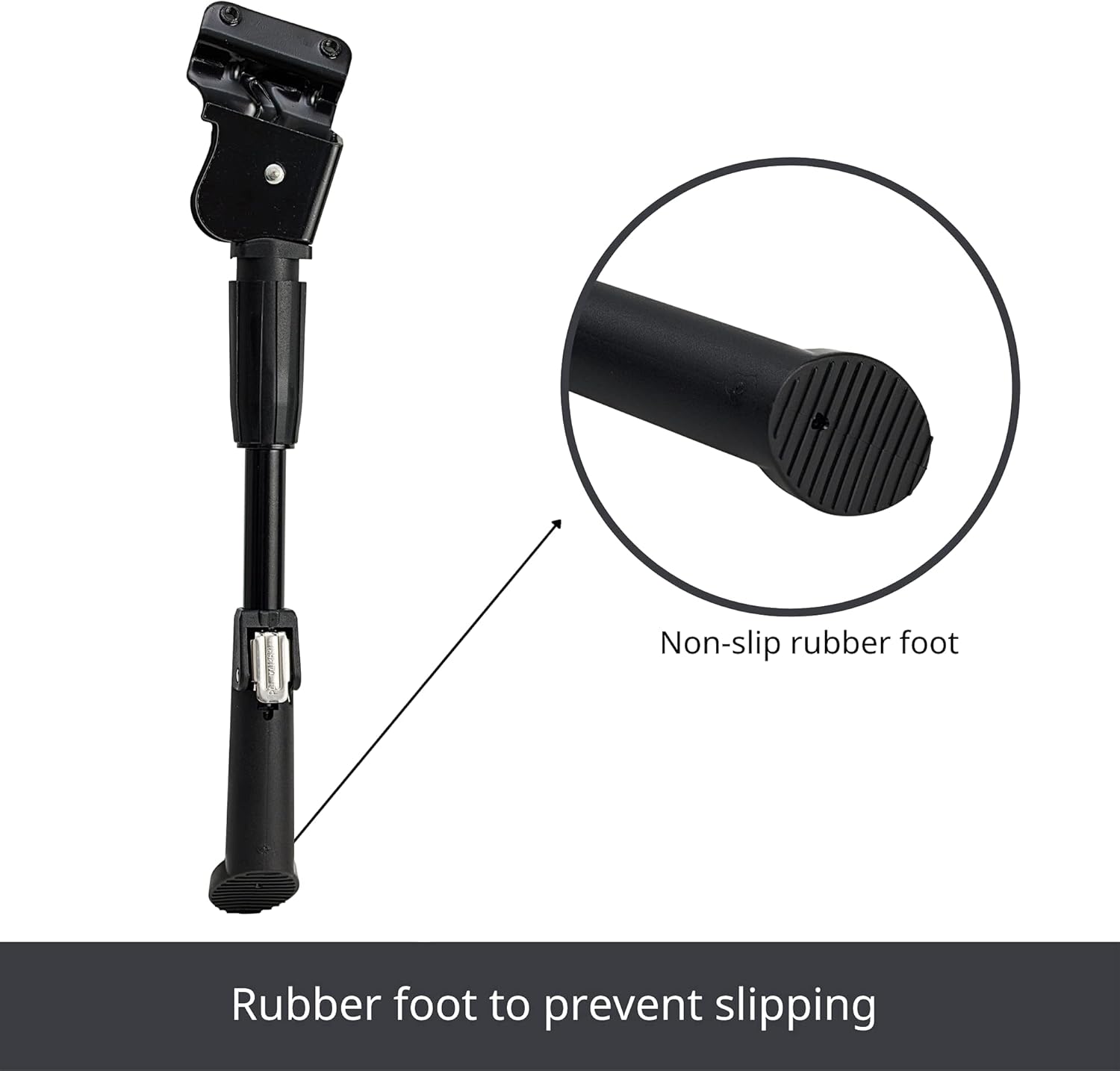 N+1 Bike Kickstand- Rear Mount Adjustable Bicycle Kickstand for 26"-29" Inch Mountain Bike, Road Bike, BMX, MTB, and eBikes