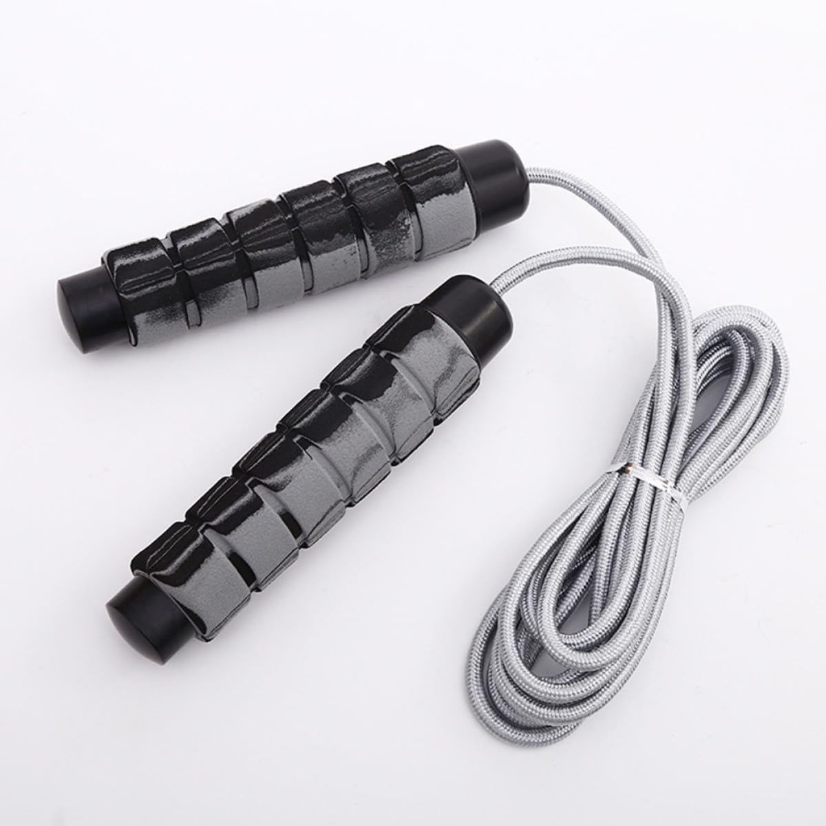 Cuerda de saltar pesada para adultos con sistema de rodamiento dúplex, cuerda de saltar roja hecha de polipropileno y espuma para una rotación eficiente y flexibilidad de movimiento, para gimnasio y