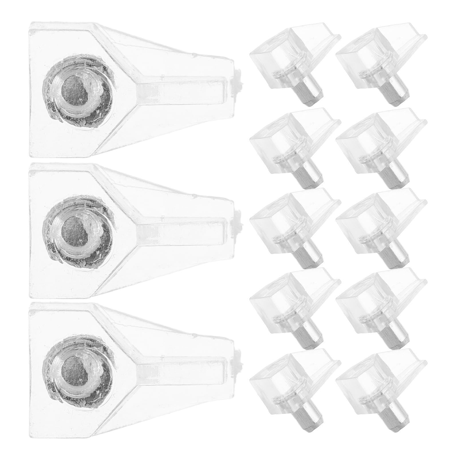 500 Piezas Clavijas de Soporte de Plástico Transparente ABS