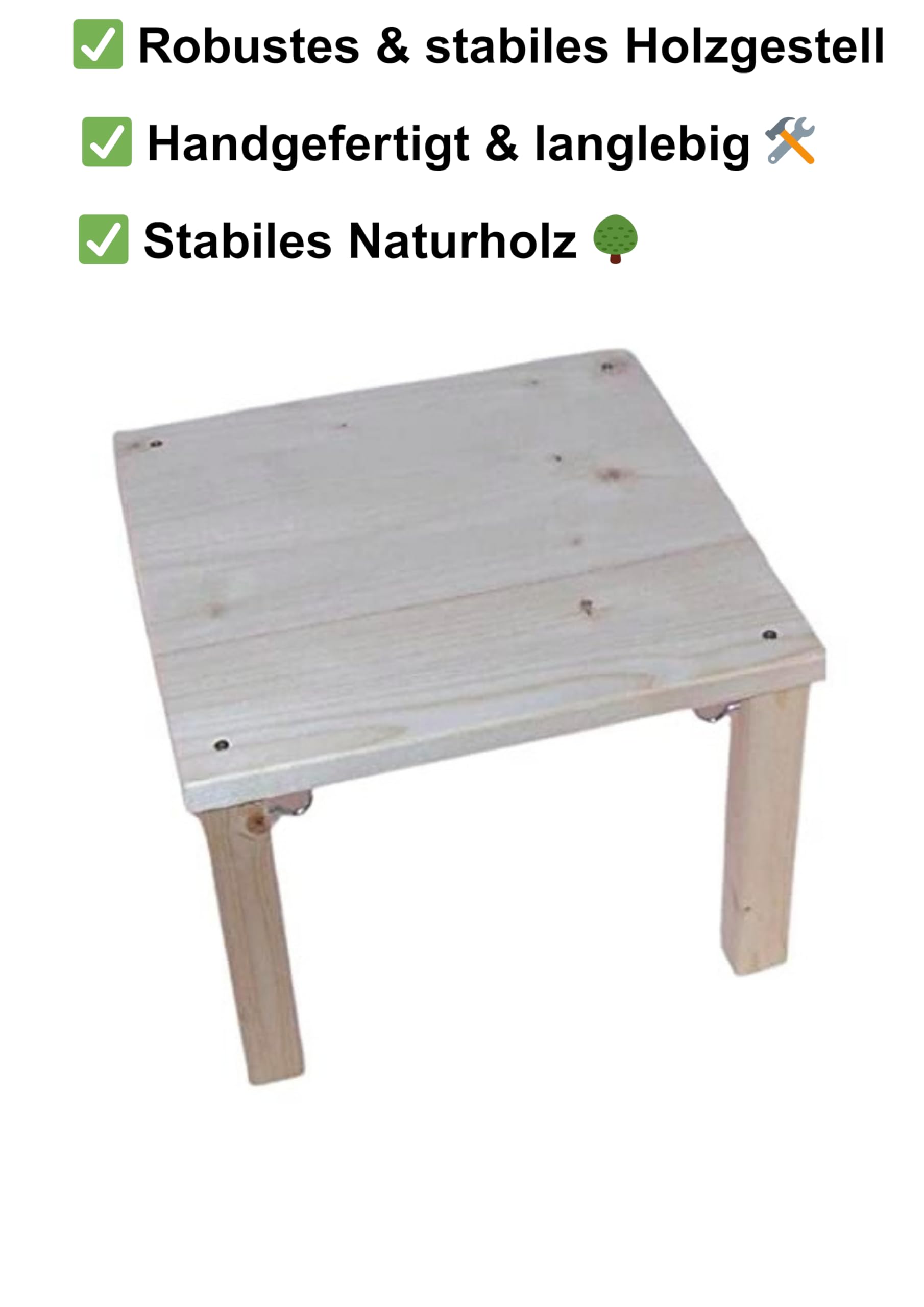 Meerschweinchen-Hängematte mit Holzgestell – montiert geliefert – Handgemacht – Kuschelhängematte für Kleintiere – grün mit weißen Punkten
