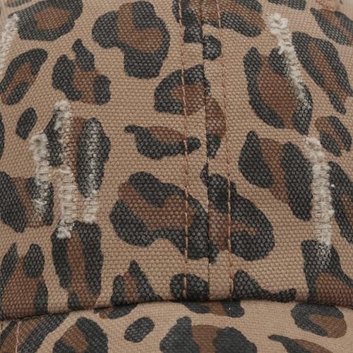 Gorra de béisbol estampado leopardo unisex ajustable miniatura 6