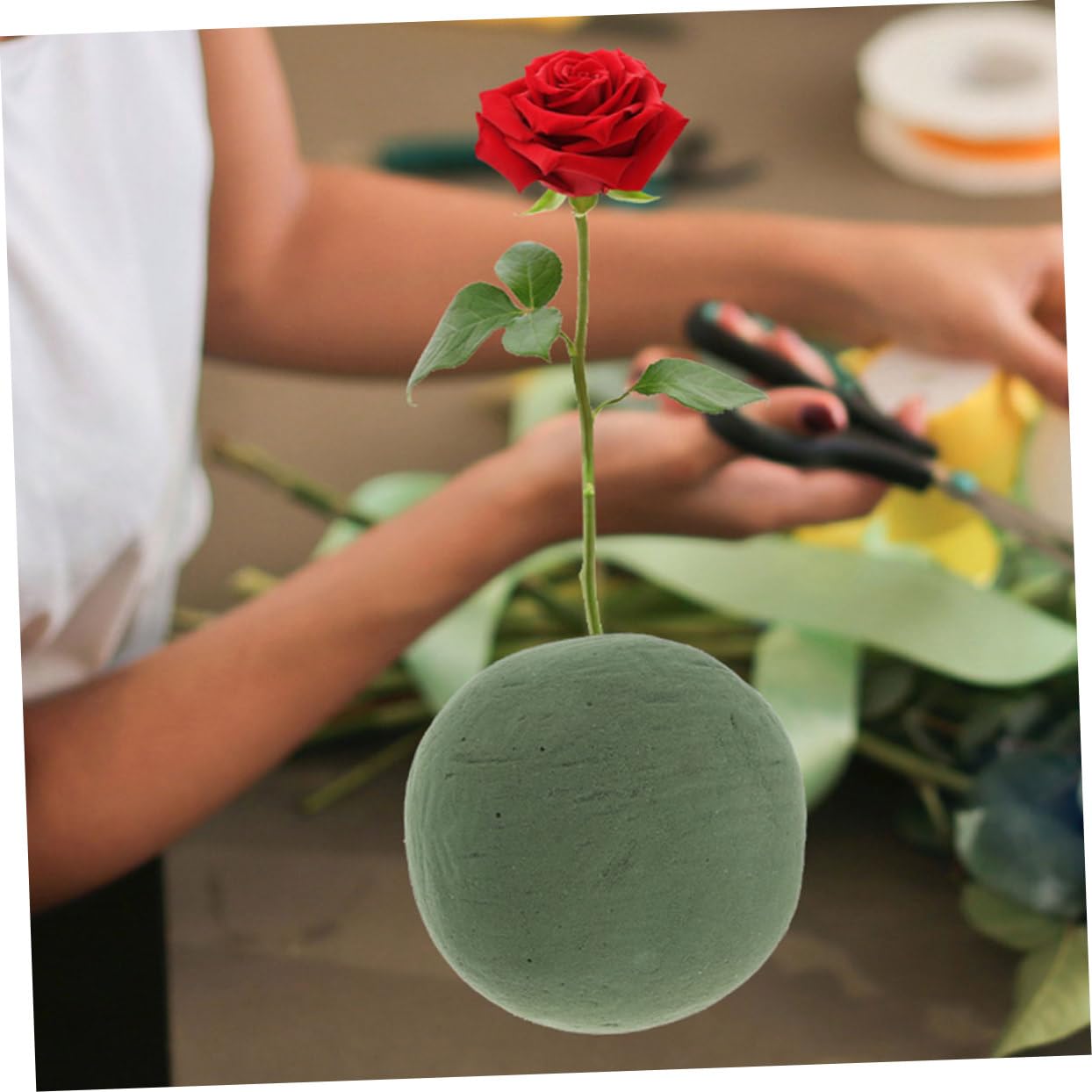 STOBOK 4 Pz di Fiori Schiume di Fiori Palline di Schiuma Secca Palline di Schiuma Floreale Blocchi di Schiuma Floreale Schiuma per Fiori Spugna Composizioni Floreali Resina Fenolica
