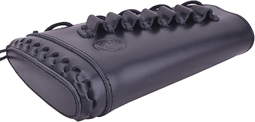 Miniatura 6 de Munición de culata de rifle de cuero de vaca de grano completo con soporte de cartucho para .45-70 308 30-06, manga de munición cosida a mano