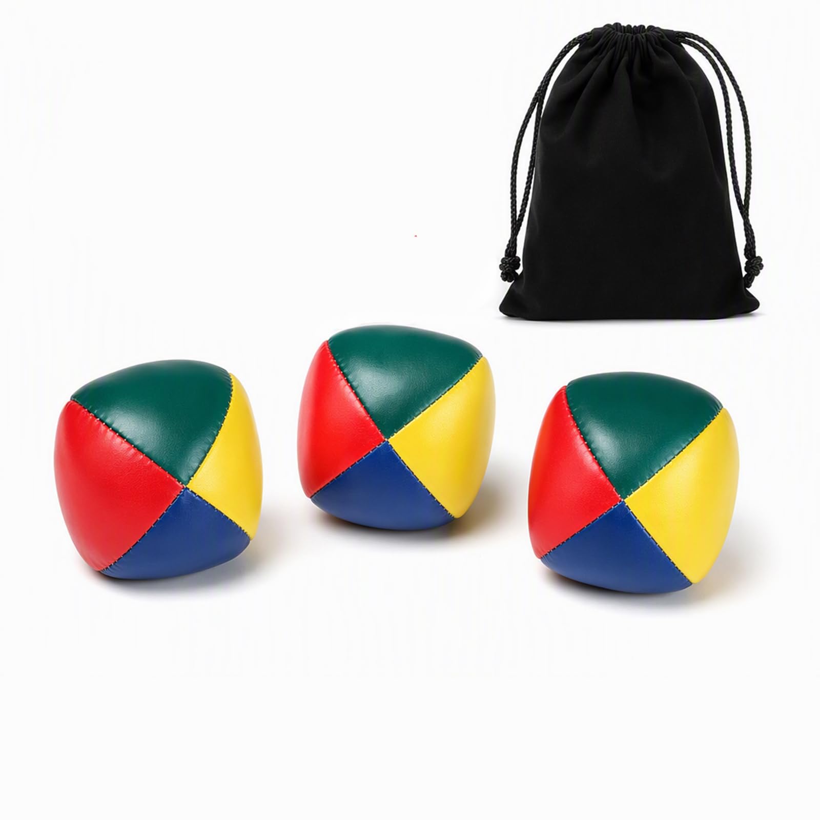 4 Pcs Juggling Balls Set, 3x5cm Juggling Balls for Adults with Storage Bag