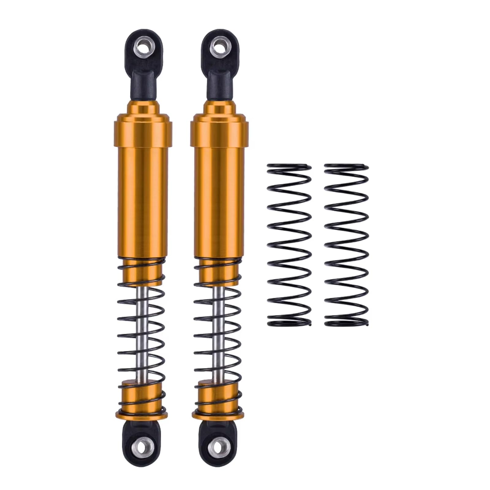 para LCG Gspeed V3 para Element para Enduro para SCX10 para TRX4 para Gamde R1 Comp 1/10 4 Piezas Amortiguadores Aluminio Gran Diámetro Pista RC Amortiguador Ajustable RC