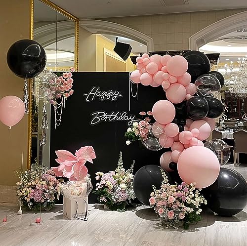 Image of KALOR 12 Inch Light Pink Balloons, 50 Pcs Latex Helium Balloons for Kid's Birthday Party, Baby Shower, Wedding, Graduate Party Decorations